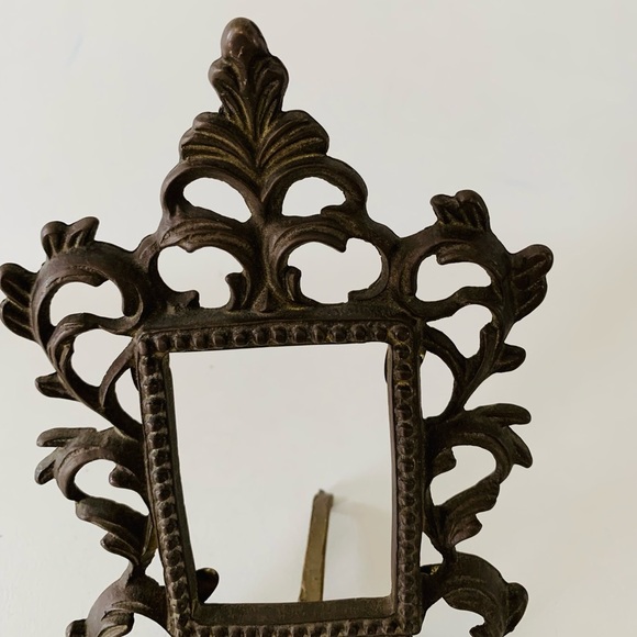 Ornate Victorian Cost Metal Small Frame - Picture 5 of 8